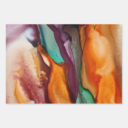 Kleurrijk Abstract Inpakpapier Vel (Voorkant 2)