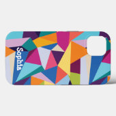 Kleurrijk Abstract iPhone-draagtas met aangepaste Case-Mate iPhone Case (Achterkant (horizontaal))