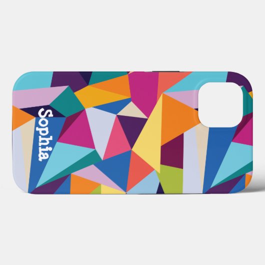 Kleurrijk Abstract iPhone-draagtas met aangepaste  Case-Mate iPhone Case (Achterkant (horizontaal))