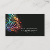 Kleurrijk Abstract Keltisch Ontwerp Iers Visitekaa Visitekaartje (Achterkant)