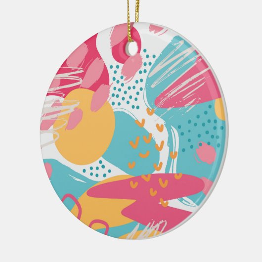 Kleurrijk Abstract Keramisch Ornament (Links)