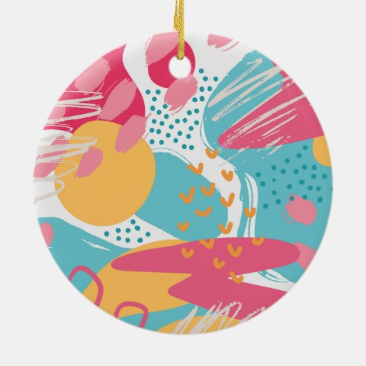 Kleurrijk Abstract Keramisch Ornament (Achterkant)
