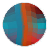 Kleurrijk Abstract Keramische Knop (Voorkant)