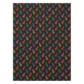 Kleurrijk Abstract kerstboompatroon Tafelkleed (Voorkant)