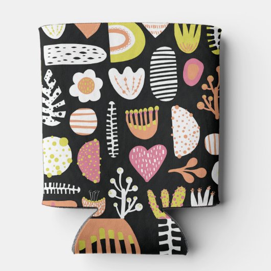 Kleurrijk abstract kinder naadloos patroon. blikjeskoeler (Achterkant)