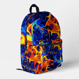 kleurrijk abstract kleur golvend bedrukte rugzak