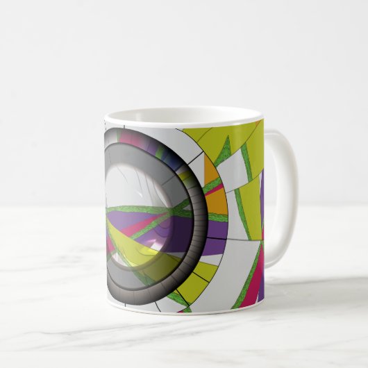 Kleurrijk Abstract Koffiemok (Voorkant rechts)
