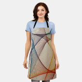 Kleurrijk Abstract Kookschort Schort (Gedragen)