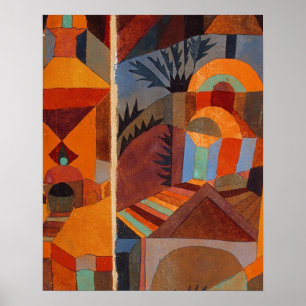 Kleurrijk Abstract kubisme Klee Modern Art Poster