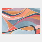 Kleurrijk Abstract Kunst Inpakpapier Vel (Voorkant 2)