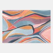 Kleurrijk Abstract Kunst Inpakpapier Vel (Voorkant)