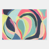 Kleurrijk Abstract Kunst Inpakpapier Vel (Voorkant)