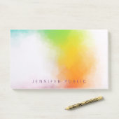 Kleurrijk Abstract kunstblauw Paars rood Sinaasapp Post-it® Notes (Op bureau)