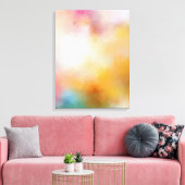 Kleurrijk Abstract Kunstblauw Rood Geel Canvas Afdruk (Insitu (Woonkamer))