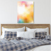 Kleurrijk Abstract Kunstblauw Rood Geel Canvas Afdruk (Insitu (Slaapkamer))