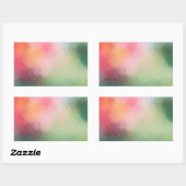 Kleurrijk Abstract kunstlicht Roze rood-blauw blan Rechthoekige Sticker (Vel)