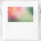 Kleurrijk Abstract kunstlicht Roze rood-blauw blan Rechthoekige Sticker (Tas)