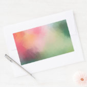 Kleurrijk Abstract kunstlicht Roze rood-blauw blan Rechthoekige Sticker (Envelop)