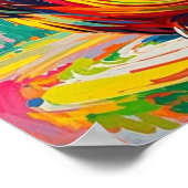 Kleurrijk abstract kunstontwerp van een reusachtig poster (Hoek)