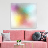 Kleurrijk Abstract Kunstrood Geel Paars Groen Canvas Afdruk (Insitu (Woonkamer))