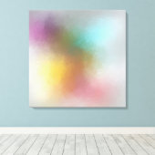 Kleurrijk Abstract Kunstrood Geel Paars Groen Canvas Afdruk (Insitu (Houten vloer))