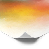 Kleurrijk Abstract Kunstrood Geel Paars Groen Poster (Hoek)