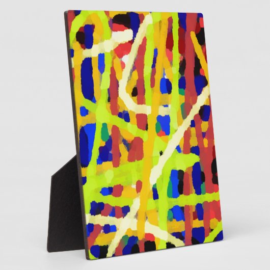 Kleurrijk Abstract kunstwerk Fotoplaat (Zijkant)