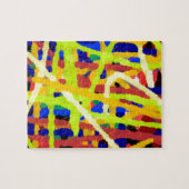 Kleurrijk Abstract kunstwerk Legpuzzel (Horizontaal)