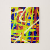 Kleurrijk Abstract kunstwerk Legpuzzel (Verticaal)