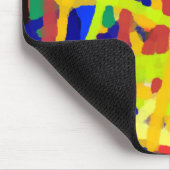 Kleurrijk Abstract kunstwerk Muismat (Hoek)