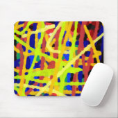 Kleurrijk Abstract kunstwerk Muismat (Met muis)