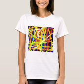 Kleurrijk Abstract kunstwerk T-shirt (Voorkant)