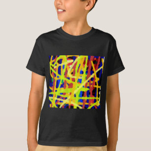 Kleurrijk Abstract kunstwerk T-shirt