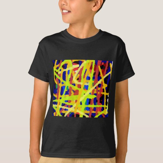 Kleurrijk Abstract kunstwerk T-shirt (Voorkant)