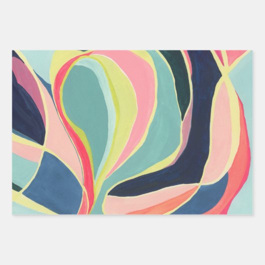 Kleurrijk Abstract kunstwerkpapier Inpakpapier Vel (Voorkant 2)