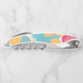 Kleurrijk Abstract Kurkentrekker (Achterkant)