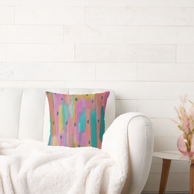 Kleurrijk Abstract Kussen (Bank)