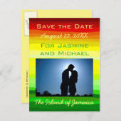 Kleurrijk Abstract landschap - Briefkaart met opsl (Voorkant / Achterkant)