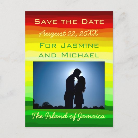 Kleurrijk Abstract landschap - Briefkaart met opsl (Voorkant)