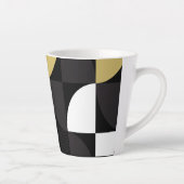 Kleurrijk Abstract Latte Mok (Rechts)