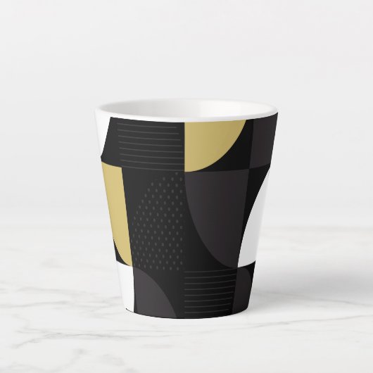 Kleurrijk Abstract Latte Mok (Voorkant)