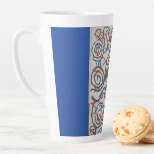 Kleurrijk Abstract Latte Mok