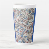 Kleurrijk Abstract  Latte Mok (Voorkant)