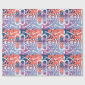 Kleurrijk Abstract LEAF-patroon Cadeaupapier (Vlak)