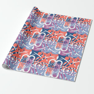 Kleurrijk Abstract LEAF-patroon Cadeaupapier