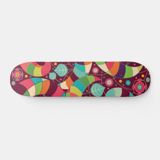 Kleurrijk Abstract lef Persoonlijk Skateboard (Horizontaal)