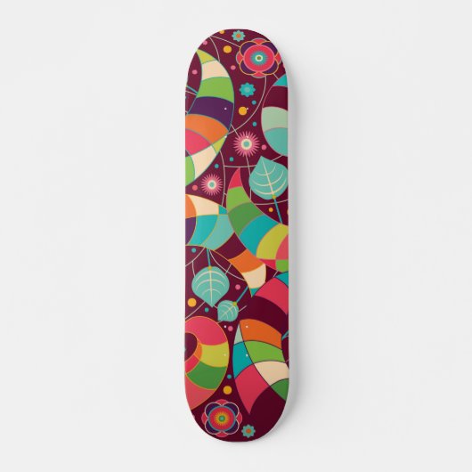 Kleurrijk Abstract lef Persoonlijk Skateboard (Voorkant)