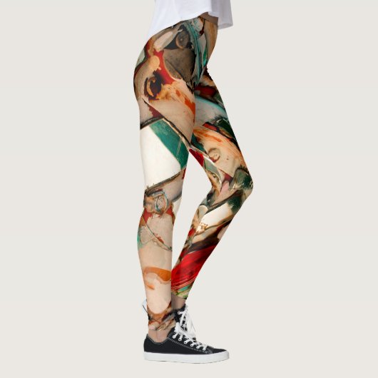 Kleurrijk Abstract Leggings (Rechts)