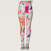 Kleurrijk Abstract Leggings (Voorkant)