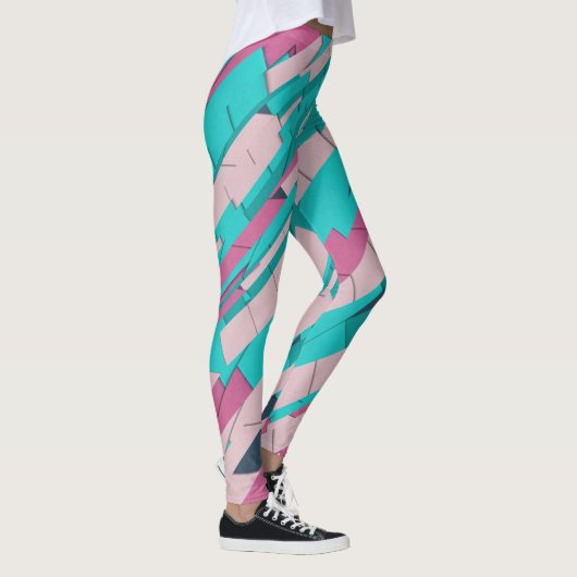 Kleurrijk Abstract Leggings (Rechts)